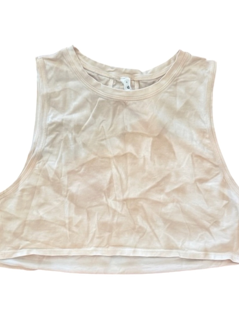 lululemon All Yours crop Cream muscle Tank.
Athletic tank great condition.